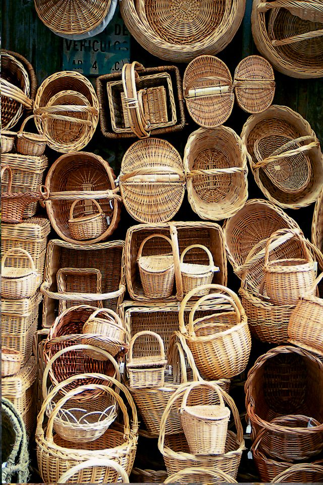 Bamboo baskets